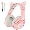 132387 11 herne sluchadla onikuma k9 pink rgb