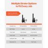 Lineárny aktuátor 12V 200mm zdvih 9000N IP65 5mm/s s držiakmi