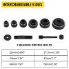 Hydraulický dierovač 10 t, 6 matric 1,3–5,1 cm pre kovové potrubie