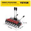 Hydraulický smerový ventil 6 sekcií 11 GPM 4500 PSI pre traktory