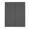 162608 2 inteligentny wifi nastenny spinac sonoff m5 2c 80 2 kanalovy do ramu grafitovy
