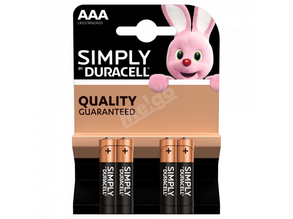 Batérie Duracell Simply AAA LR03 4ks