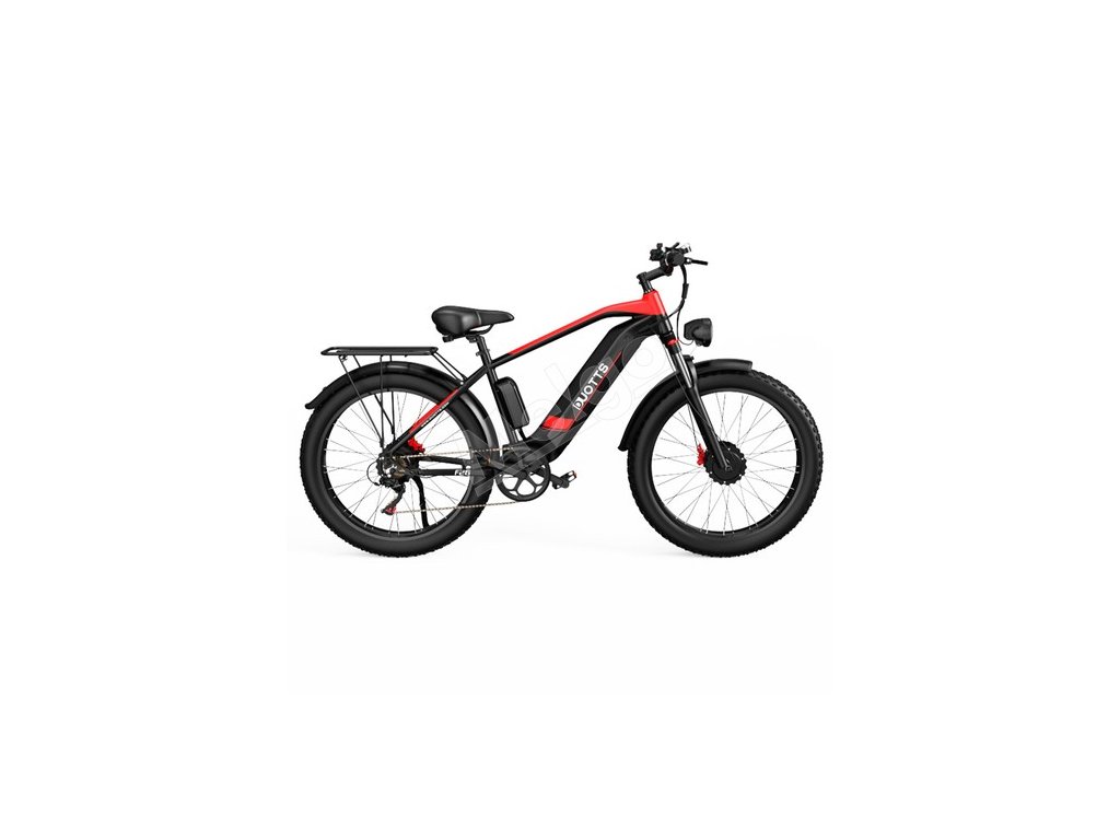 DUOTTS F26 Electric Mountain Bike 750W*2 Dual Motors 48V 17.5Ah LG Battery 26*4.0 Inch Fat Tires 55Km/h Max Speed 55 Degree Climbing Smart Color Display Dual Disc Brakes Front Shock Absorption 150KG Max Load 100KM Range - Black