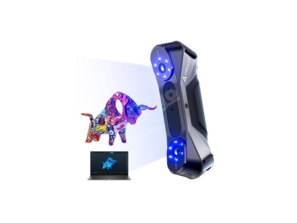 Creality Raptor 3D Scanner, Hybrid Blue Laser NIR, 60fps Scanning Speed, Objects Between 5-2000mm, 24-bit Full-Color Scan, 0.02mm Accuracy, Anti-shaking