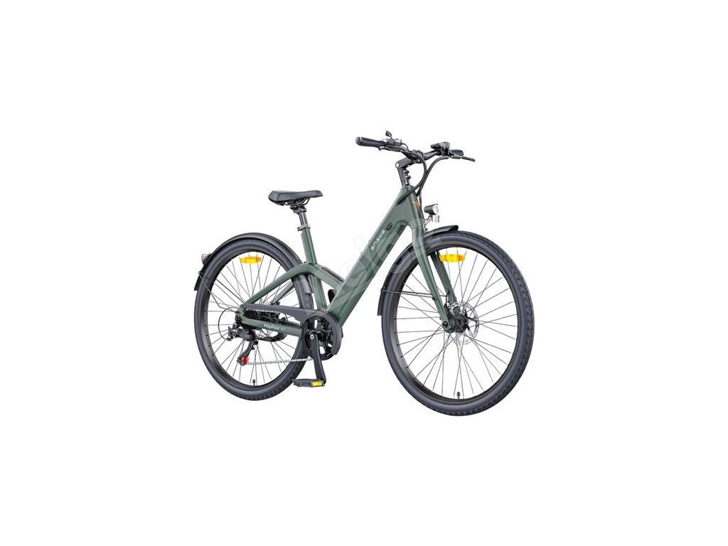 ENGWE MapFour N1 Air ST Electric Bike, 250W Motor, 36V 10Ah Battery, 700*38C Spoke Tires, 25km/h Max Speed, 100km Range, Front & Rear Mechanical Disc Brake, SHIMANO 7-speed, Torque Sensor, LCD Color Display - Ink Green