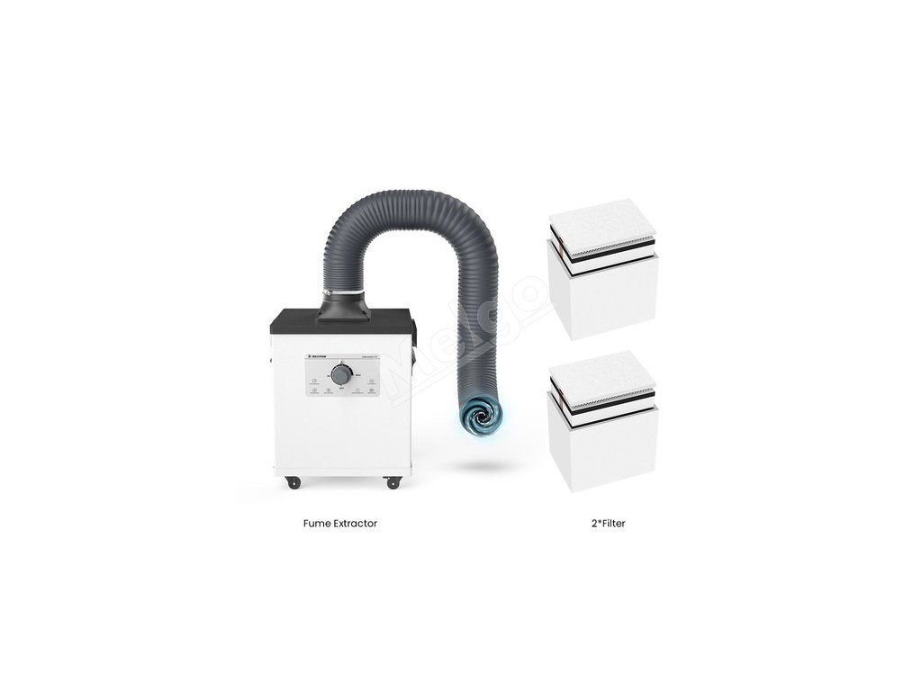 Mecpow P150 150W Fume Extractor with 3-Stage Filtration + 2pcs Filter