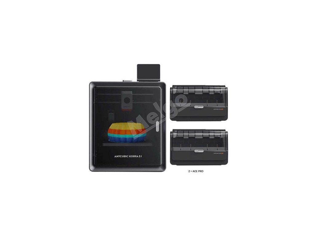 Anycubic Kobra S1 3D Printer with 2*Ace Pro, Vibrant 8-Color Printing, 600mm/s Ultra-Fast Speed, Auto-leveling, 320°C Hotend, 44dB Ultra-Quiet, CoreXY Construction, 250*250*250mm