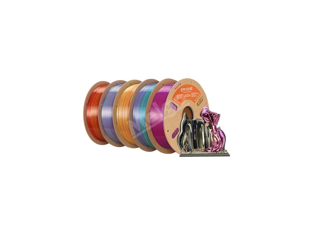5kg ERYONE High Speed 4-color Silk PLA Filament - Twilight Glow + Metallic Frenzy + Royal Essence + Gorgeous Harmony + Aurora Dream