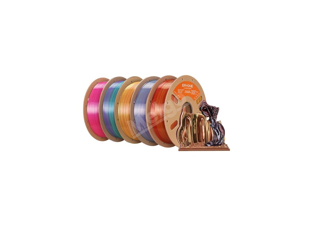 5kg ERYONE High Speed 4-color Silk PLA Filament - Cold Flame + Metallic Frenzy + Royal Essence + Gorgeous Harmony + Aurora Dream