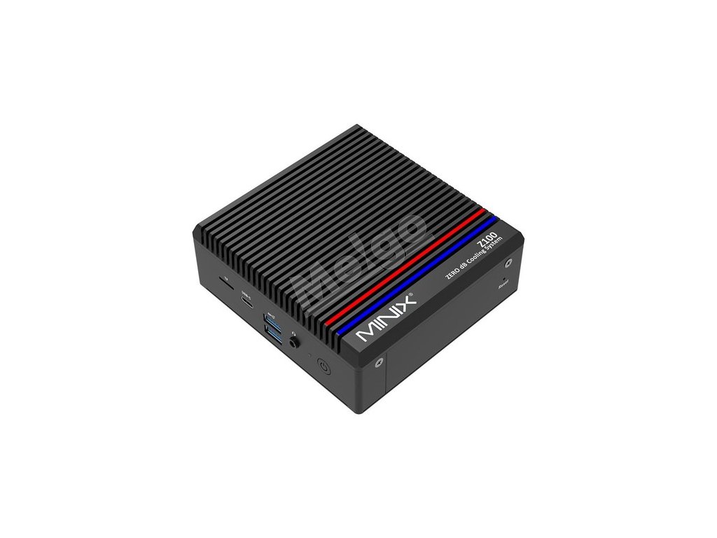MINIX Z100-0dB Mini PC, Intel N100 4 Core Max 3.4GHz, 16GB RAM 512GB SSD, 2*HDMI 4K@60Hz Dual Screen Display, WiFi6 Bluetooth 5.2, 1*USB3.2 Type-C (Data Only), 2*USB3.2 Type-A, 2 x USB2.0, 1*RJ45, 2*External WiFi Antennas, 1*Audio Jack