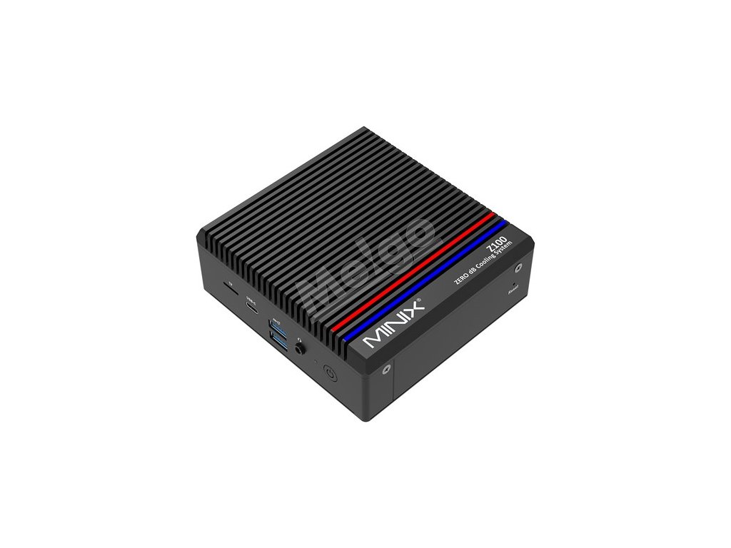 MINIX Z100-0dB Mini PC, Intel N100 4 Core Max 3.4GHz, 8GB RAM 256GB SSD, 2*HDMI 4K@60Hz Dual Screen Display, WiFi6 Bluetooth 5.2, 1*USB3.2 Type-C (Data Only), 2*USB3.2 Type-A, 2 x USB2.0, 1*RJ45, 2*External WiFi Antennas, 1*Audio Jack