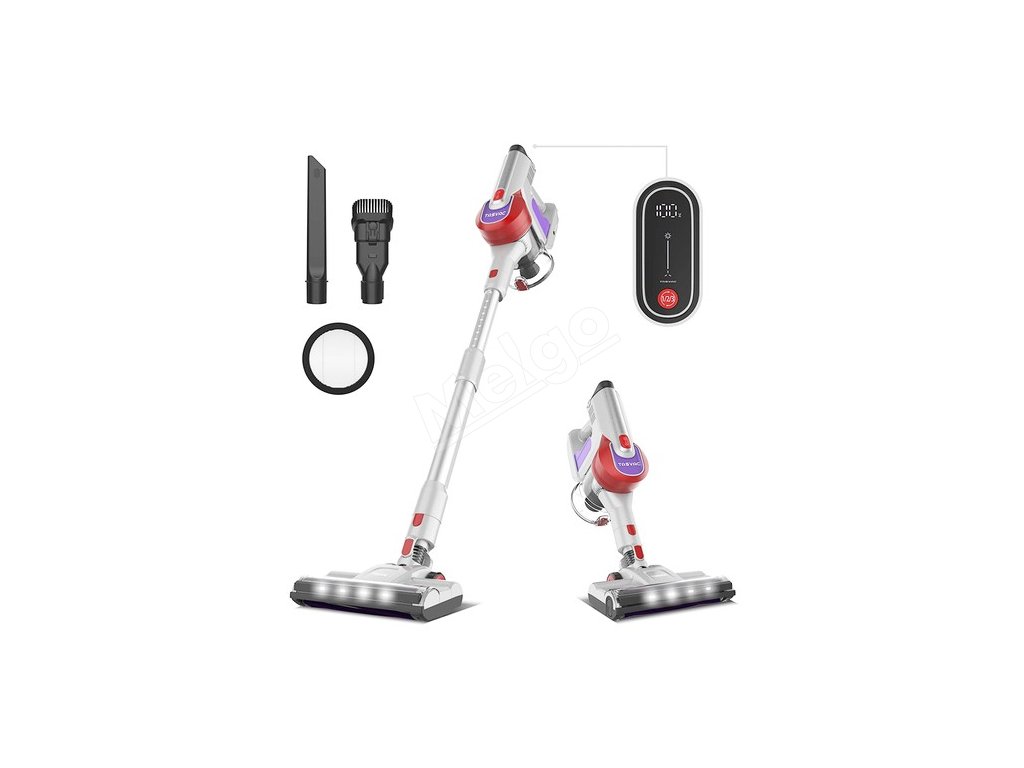 TASVAC S8 Cordless Vacuum Cleaner 23KPa Strong Suction with Washable HEPA Filter Suitablefor Family Cars Pet Hair Carpet - Gray