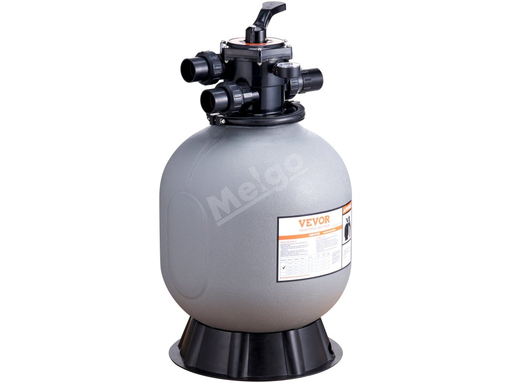 Pieskový filter 19-inch, do 45 GPM, 7-polohový ventil pre bazény