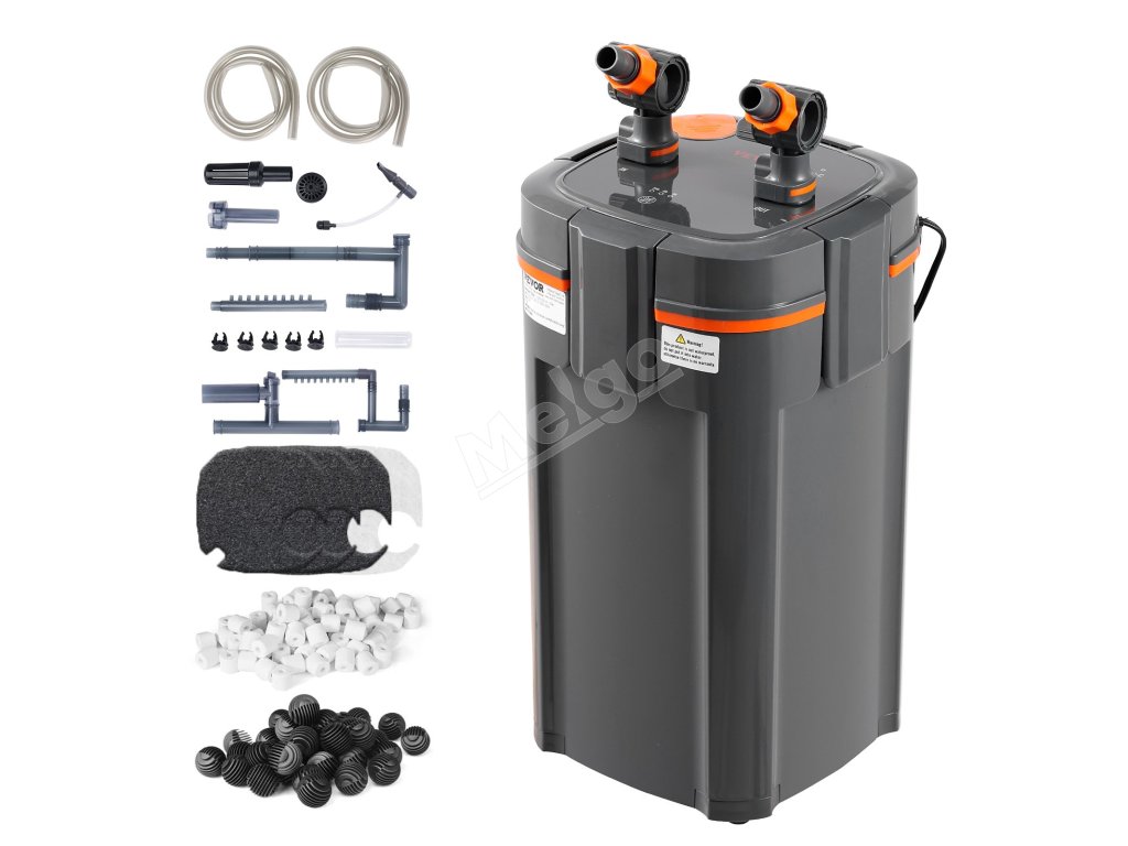 Kanistrový filter do akvária 378.5 L s 12w UV lampou nízkohlučný