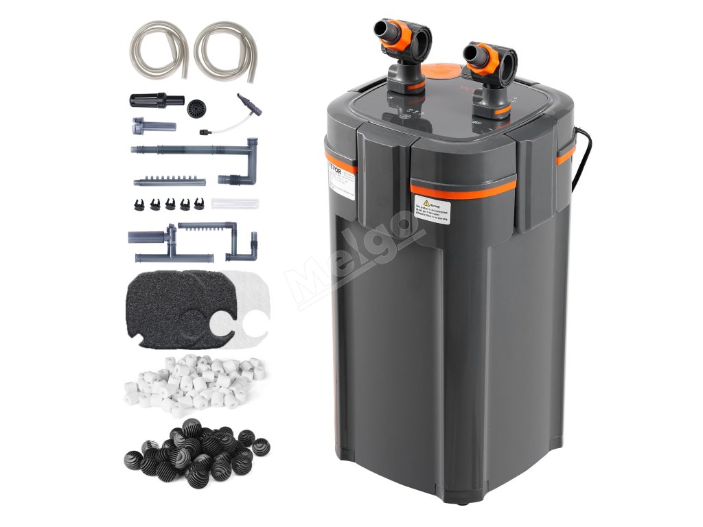 Externý kanistrový filter pre akvárium 283.9 L, 11w uv lampa, tichý
