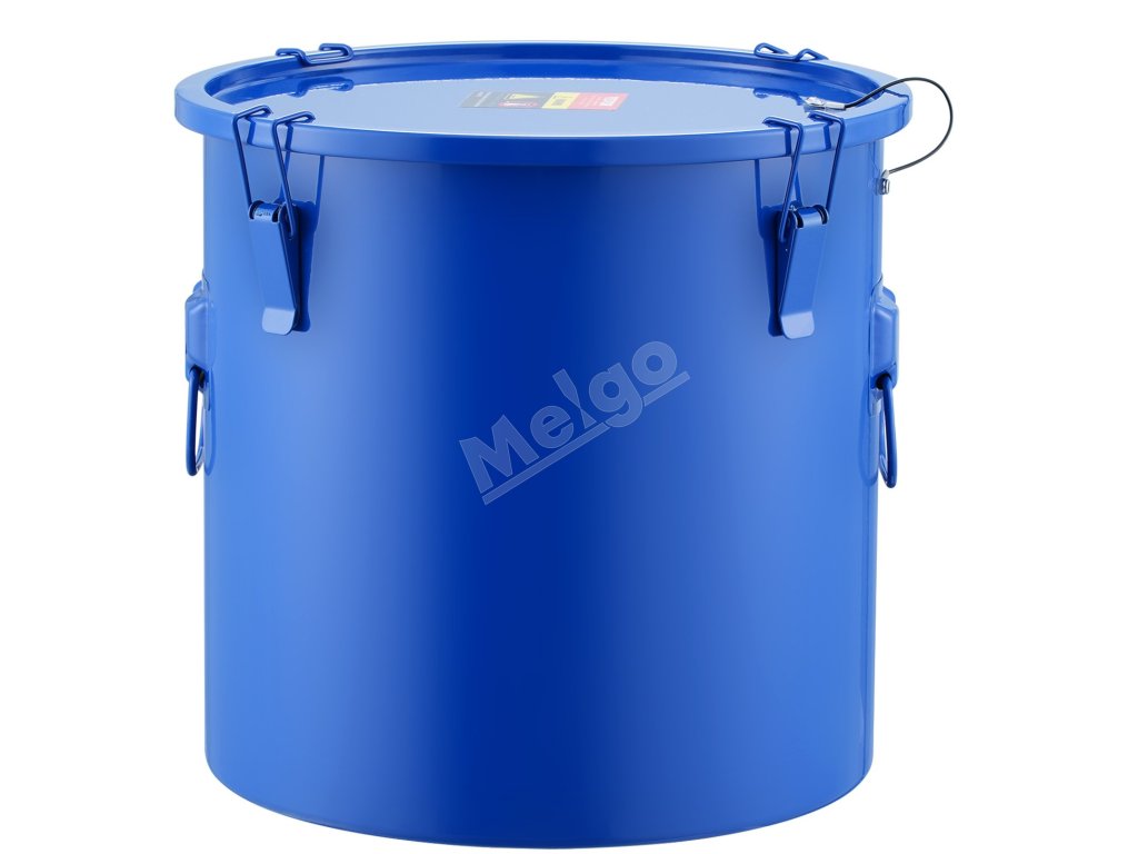 Nádoba na olej 8 gal, uhlíková oceľ, veko, filter, s poistnými sponami