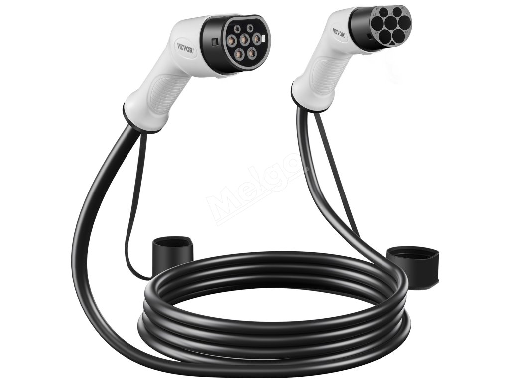 Nabíjací kábel type 2 na type 2, 16 A, 11 kW, 5 m, trojfázový, IP66