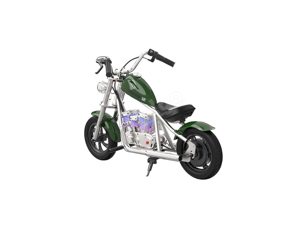Hyper GOGO Cruiser 12 Plus Electric Motorcycle for Kids, 12 x 3 Tires,  160W, 5.2Ah, Bluetooth Speaker, LED Lights - Orange 