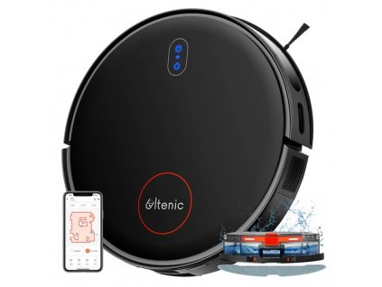 Ultenic D6S Robot Vacuum Cleaner Gyroscopic Navigation, 3-in-1 Sweep Vacuum Mop, 3000 Suction, 4 Cleaning Modes, 2600mAh Battery, 120min Runtime