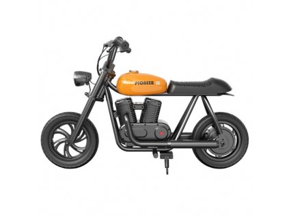 HYPER GOGO Pioneer 12 Electric Chopper Motorcycle for Kids 24V 5.2Ah 160W with 12'x3' Tires, 12KM Top Range - Orange