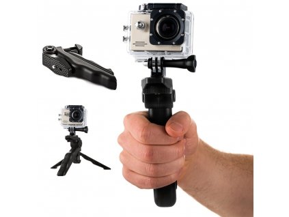 Mini držiak na statív pre športové kamery GoPro SJCAM čierny