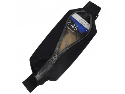 Bežecký opasok - vrecko na telefón čierne