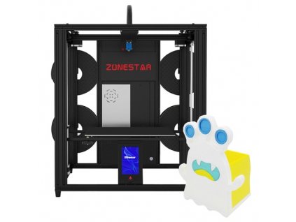 Zonestar Z9V5MK6 4 Extruders 3D Printer, 4 in 1 out Color-Mixing, Auto Leveling, 32Bit Mainboard, 4.3 inch LCD Screen, Open Source, 300*300*400mm