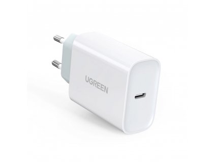 Ugreen Rýchla nabíjačka USB typu C s dodávkou energie 30 W Quick Charge 4.0 biela (70161)
