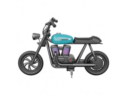 HYPER GOGO Pioneer 12 Plus Electric Chopper Motorcycle for Kids 24V 5.2Ah 160W with 12'x3' Tires, 12KM Top Range - Blue