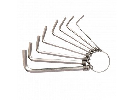 Sady šesťhranných kľúčov 1,5-6 mm Deli Tools EDL3080 (strieborná)