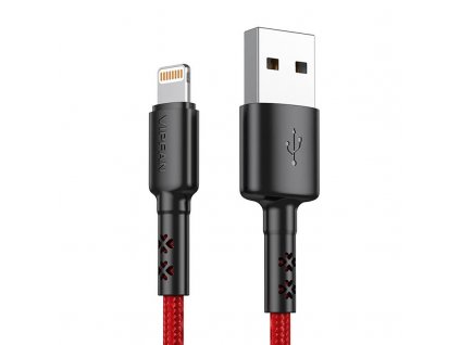 Kábel USB na Lightning Vipfan X02, 3A, 1,8 m (červený)