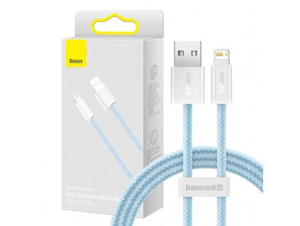 Baseus Dynamický kábel USB na Lightning, 2,4 A, 1 m (modrý)