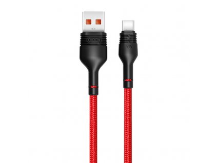 Kábel USB na USB-C XO NB55 5A, 1 m (červený)