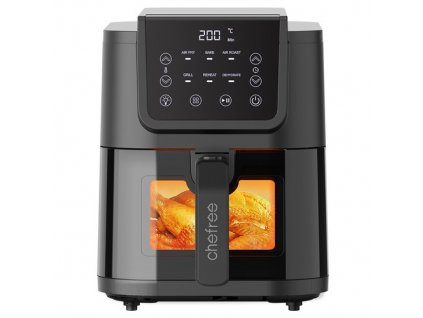Chefree AFW01 6 in 1 Air Fryer Toaster, 5L Capacity, 1500W Power, Rapid Air Circulation, Visible Window, LED Touchscreen, 100+ Recipes Online