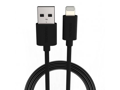 Kábel USB na Lightning Duracell 1 m (čierny)