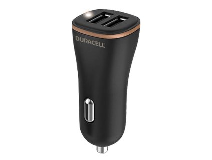 Nabíjačka do auta 2xUSB 30W Duracell (čierna)