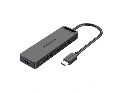 Rozbočovač 5v1 so 4 portami USB 3.0 a káblom USB-C 0,15 m Vention TGKBB Black