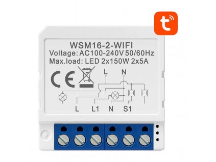 Inteligentný spínací modul WiFi Avatto WSM16-W2 TUYA