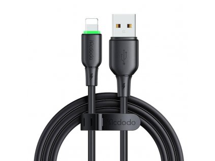 Kábel USB na Lightning Mcdodo CA-4741 s LED svetlom 1,2 m (čierny)