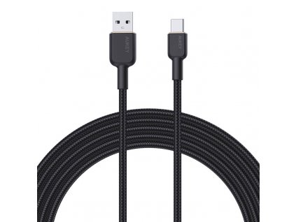 Kábel Aukey CB-NAC2 USB-A na USB-C 1,8 m (čierny)