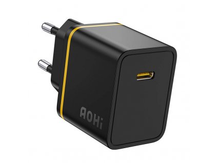 Nástenná nabíjačka AOHI A325 USB-C 30W (čierna)