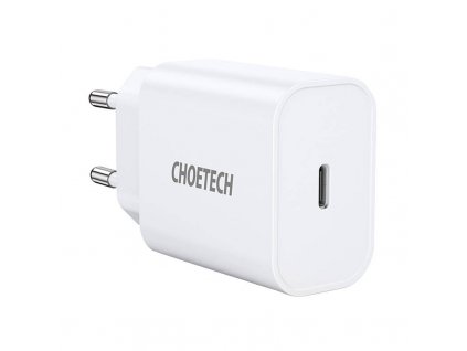 Sieťová nabíjačka Choetech Q5004 EU USB-C, 20 W (biela)