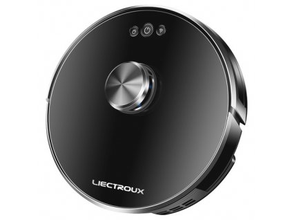 Liectroux XR500 Robot Vacuum Cleaner LDS Laser Navigation 6500Pa Suction 2-in-1 Vacuuming and Mopping Y-Shape 3000mAh Battery 280Mins Run Time App Alexa & Google Home Control - Black