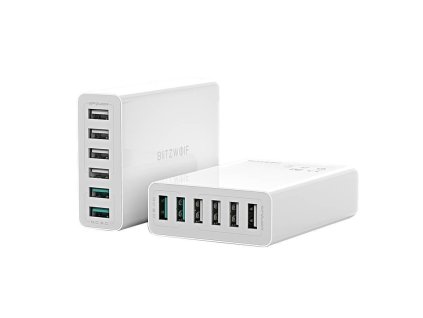 Blitzwolf BW-S15 Nabíjačka 6x USB , QC 3.0, 60 W (biela)
