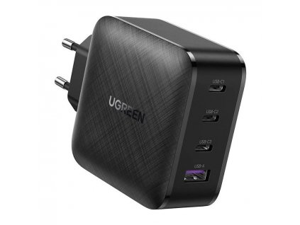 Ugreen PPS 65W USB rýchlonabíjačka / 3x USB Type C QC 3.0 Power Delivery SCP FCP AFC (Gallium Nitride) čierna (CD224 70774)