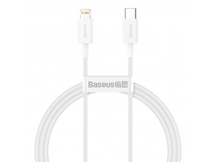 Kábel Baseus Superior Series USB-C na Lightning, 20 W, PD, 1 m (biely)
