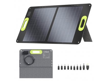 CTECHi SP-60 60W Portable Foldable Solar Panel, 23% High Conversion Rate, IP67 Waterproof