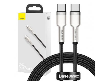 Kábel USB-C na USB-C Baseus Cafule, 100 W, 1 m (čierny)