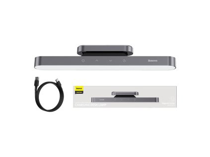 Magnetická bezstupňová lampa Baseus s dotykovým panelom (sivá)