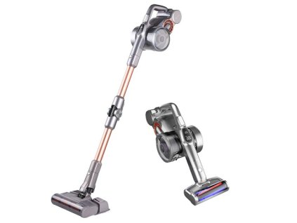 JIMMY H9 Pro Mopping Version Handheld Cordless Vacuum Cleaner 2 in 1 Vacuuming Mopping 200AW 25000Pa Powerful Suction, 80 Minutes Run Time, 200ml Water Tank, Auto Power Adjust LED Display Removable Battery With Rechargeable Stand Holder - Gold